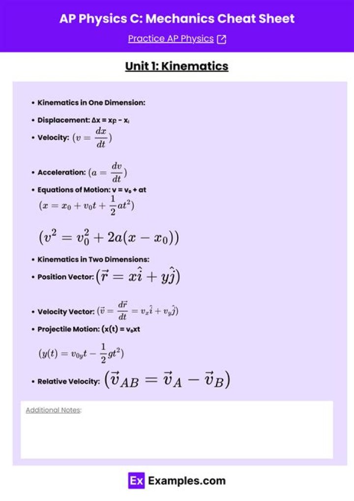 AP Physics 1 Kinematics 2D Test PDF – Practice Problems & Solutions