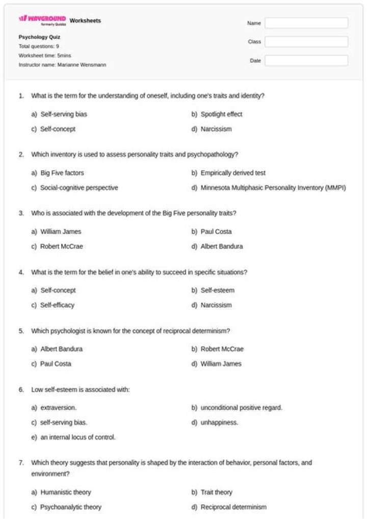 AP Psychology Learning Test PDF: Practice & Prep