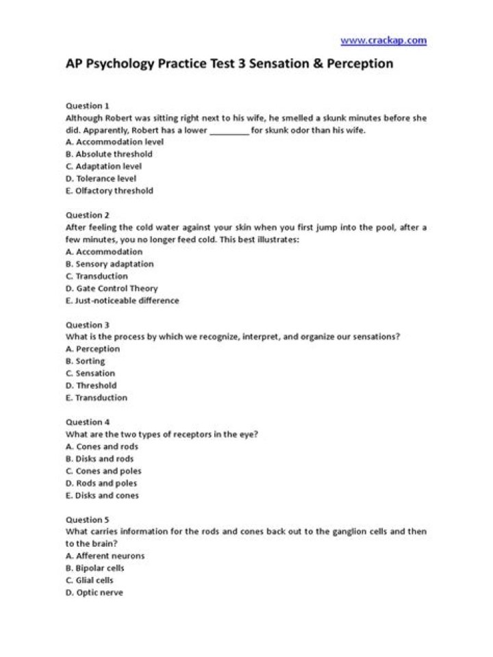 AP Psychology Practice Test PDF: Full Study Guide & Free Exam Simulation