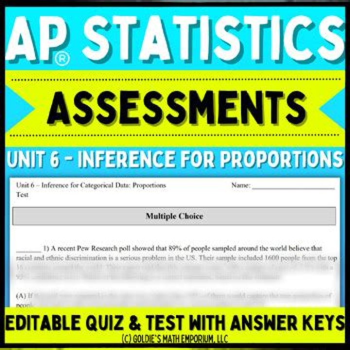 AP Statistics Test B: Inference for Proportions Part V – PDF Study Guide