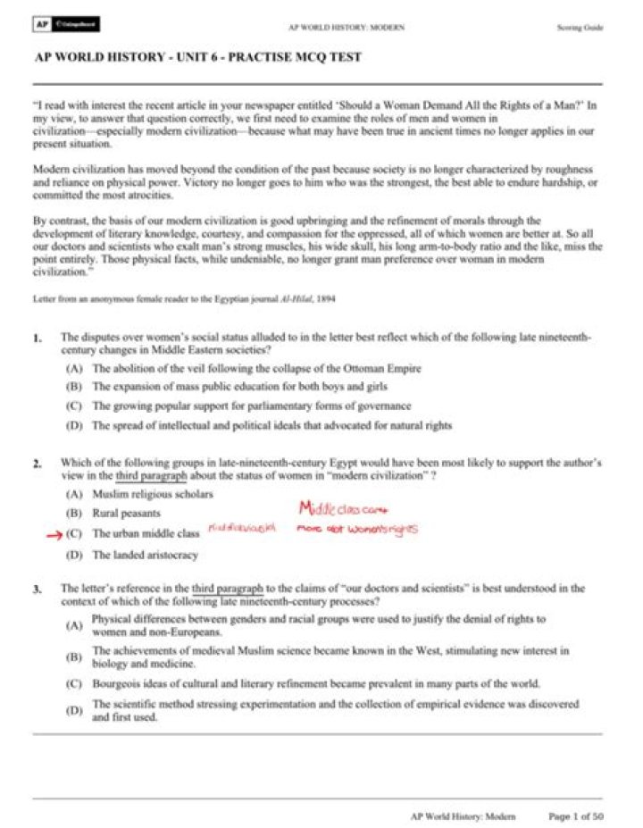 AP World Chapter 8 Practice Test PDF – Master U.S. History & Global Development