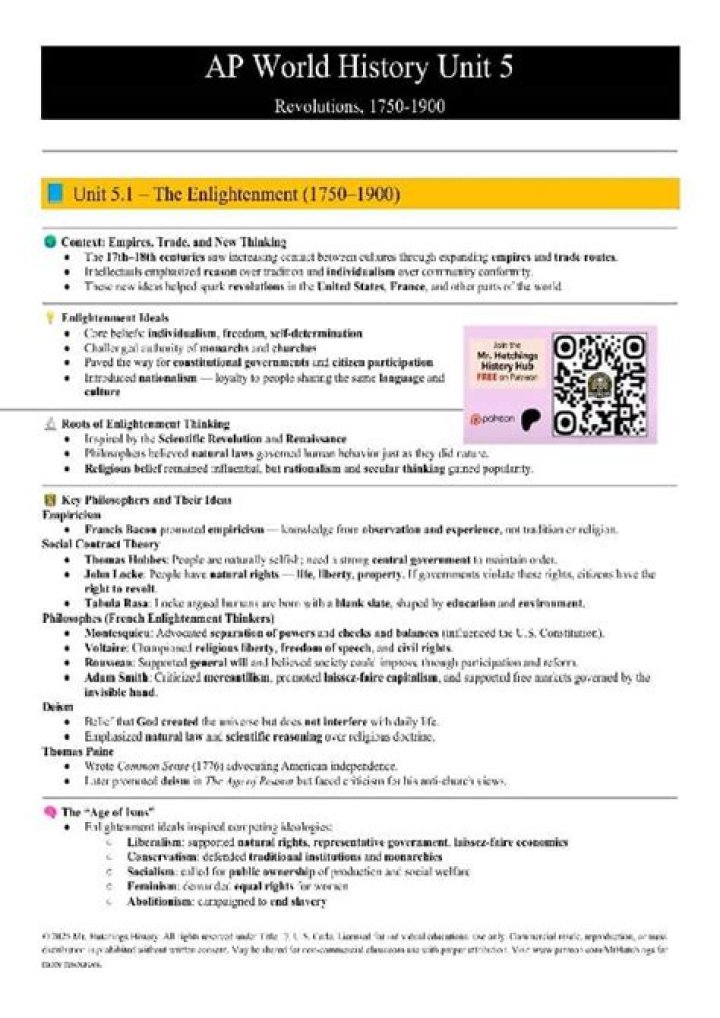 AP World History Modern Unit 1 Test PDF – Free Practice Exam
