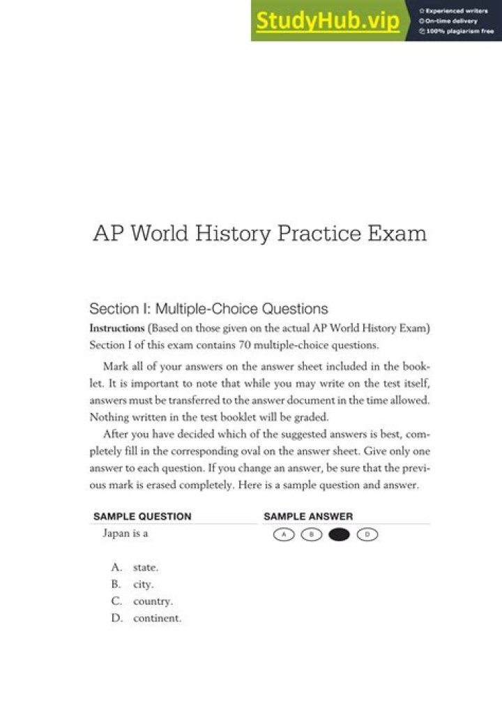 AP World History Practice Tests PDF – Boost Your Exam Prep