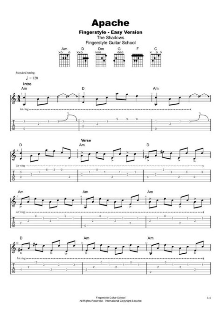 Free Apache Sheet Music PDFs – Download Now