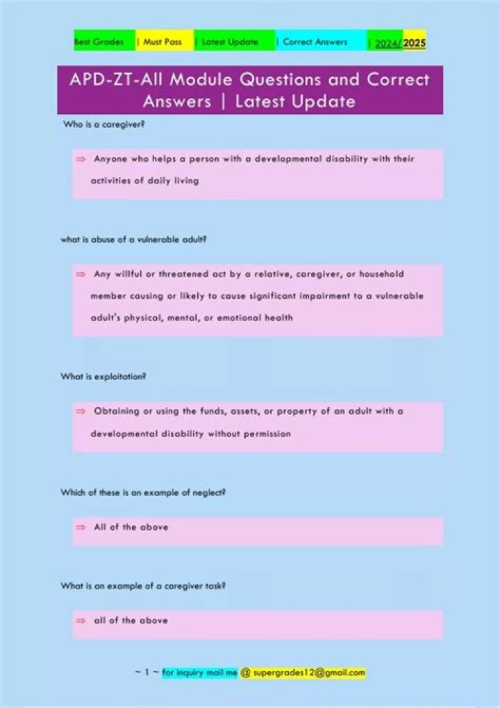 APD Zero Tolerance Module 5 Answers PDF: Complete Guide