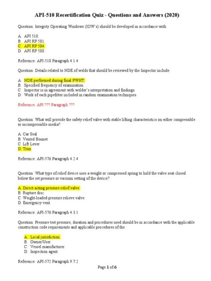 API 510 Questions & Answers PDF – Master Your Exam