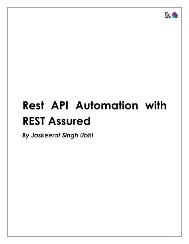 API Testing with Confidence: Rest Assured PDF Guide for Perfect Results