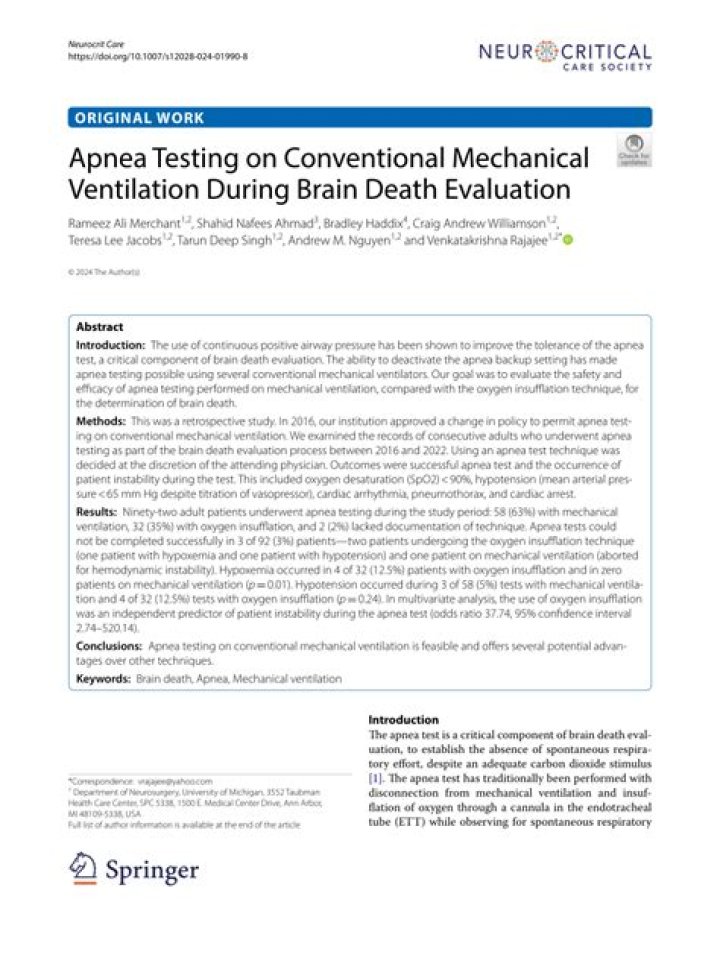 Apnea Test Brain Death PDF: Essential Clinical Guidelines