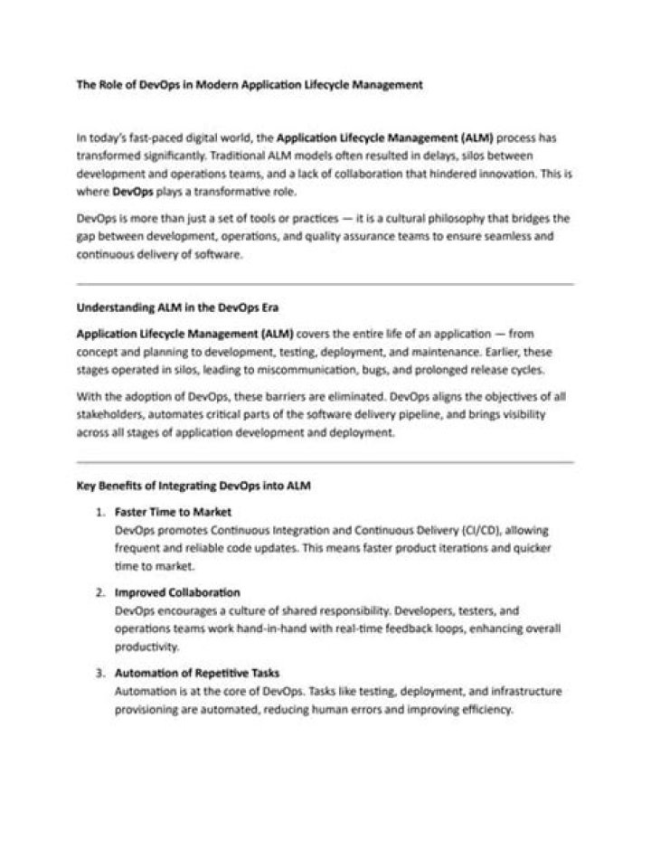 Comprehensive Guide to Application Lifecycle Management PDF