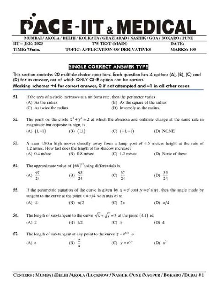 Mastering the Application of Derivatives Test: A PDF Guide