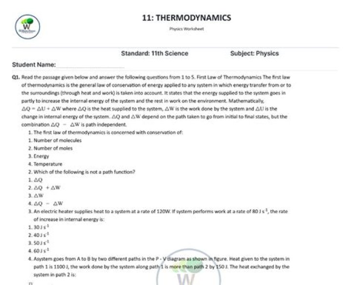 Applied Thermodynamics Questions & Answers PDF – Expert Guide