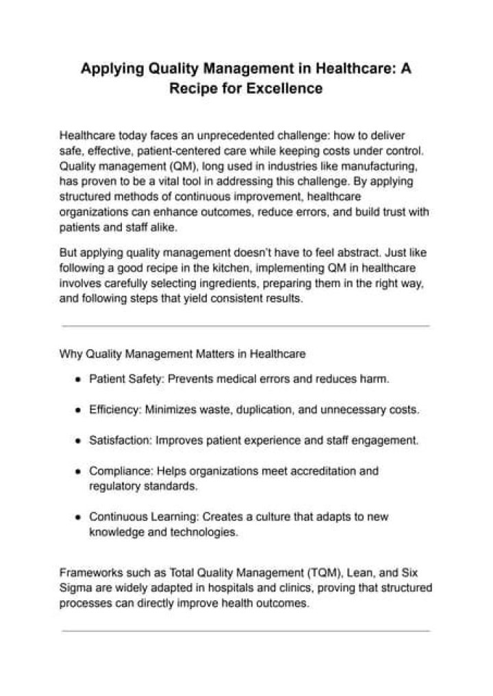 Applying Quality Management in Healthcare: Essential PDF Guide