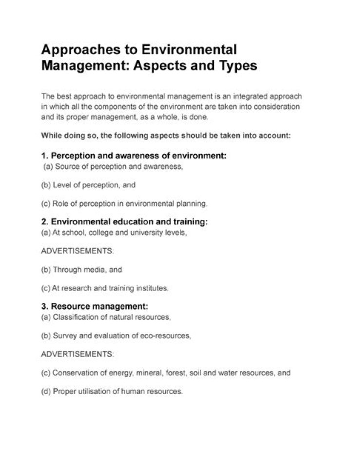 Key Approaches for Environmental Management: A Comprehensive PDF Guide