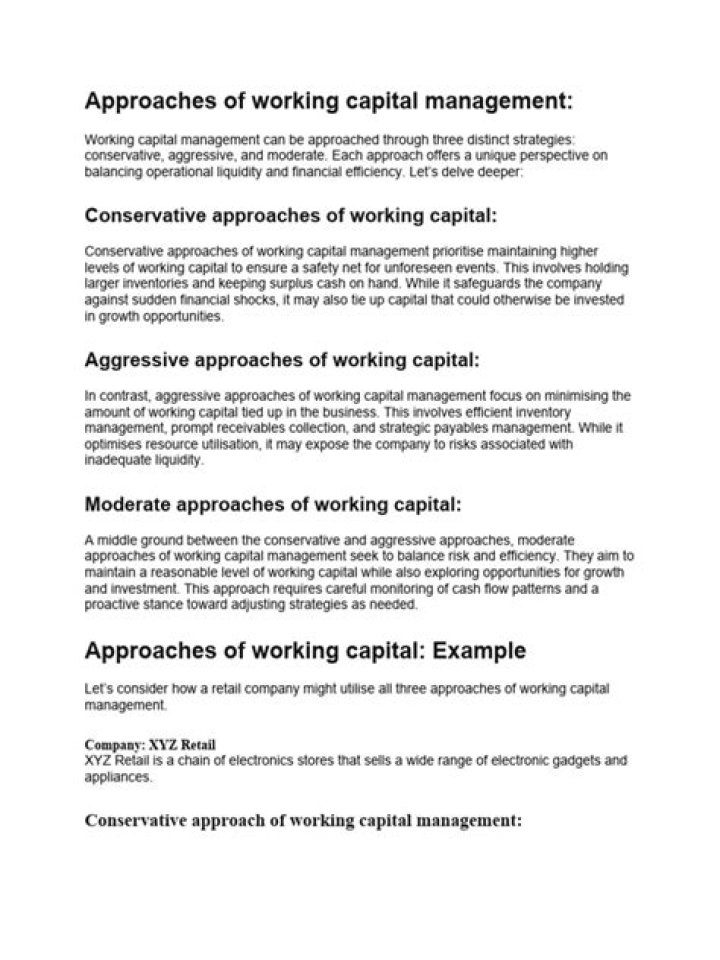 Mastering Working Capital Management: Key Approaches PDF Guide