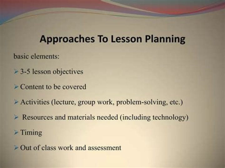 Effective Approaches to Lesson Planning PDFs