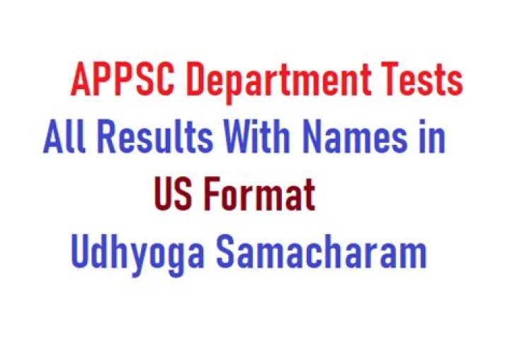 APSC Departmental Test Results 2011 with Names PDF Download