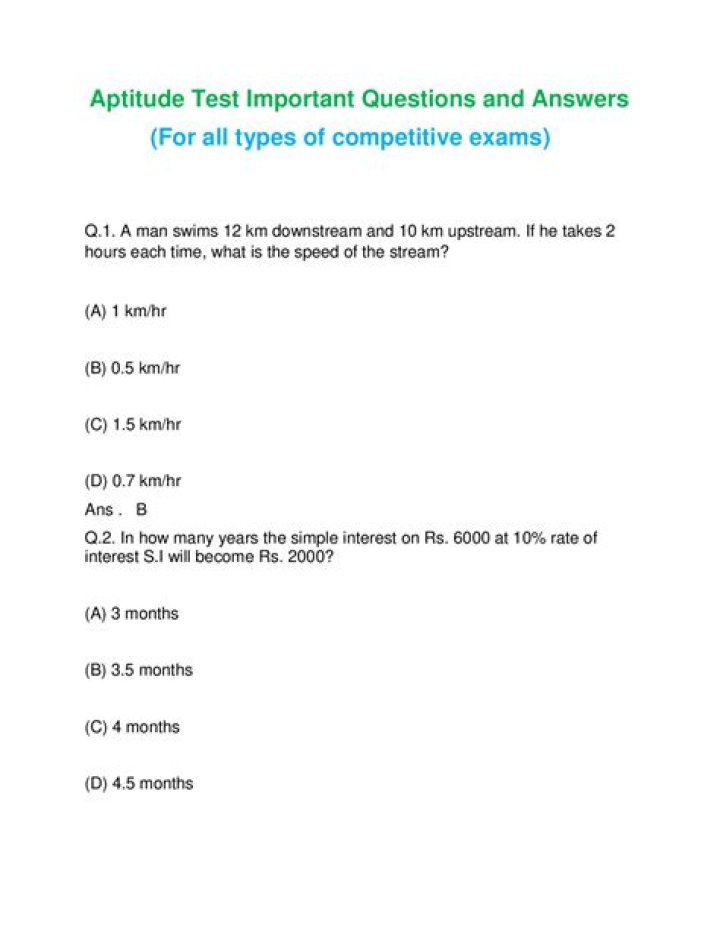 Aptitude Questions with Answers PDF – Free Download