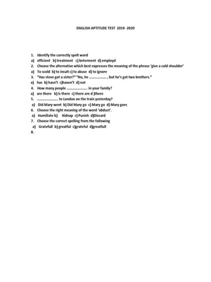 Aptitude Test 2019 PDF: Download Full Practice Exam & Study Guide