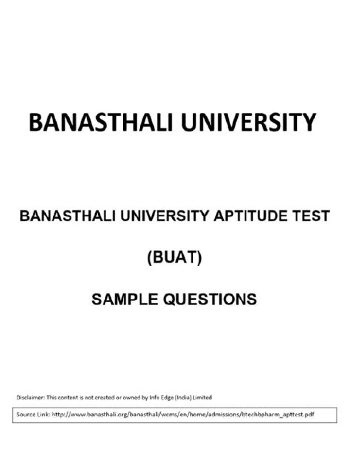 Free Aptitude Test Samples PDF Download