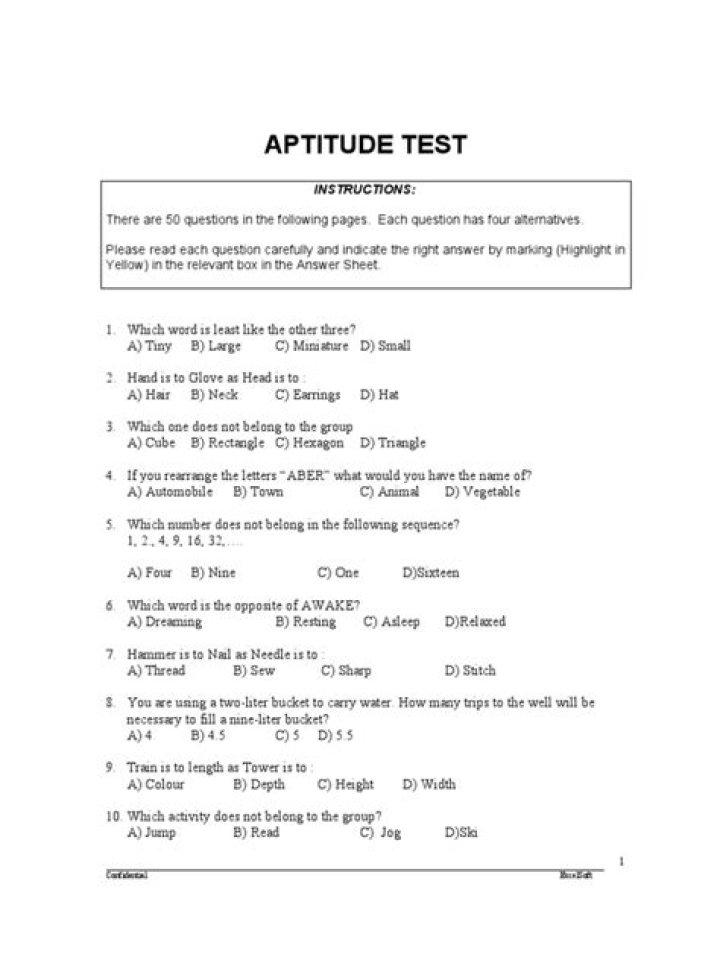 Aptitude Test with Answers PDF: Get Instant Results