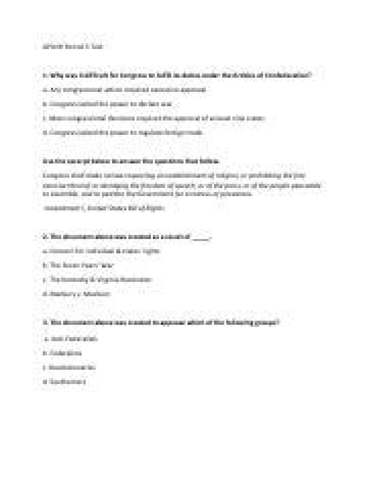APUSH Period 3 Test PDF: Practice Questions & Study Guide