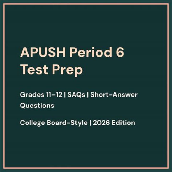 APUSH Period 6 Test PDF: Practice Questions & Study Guide