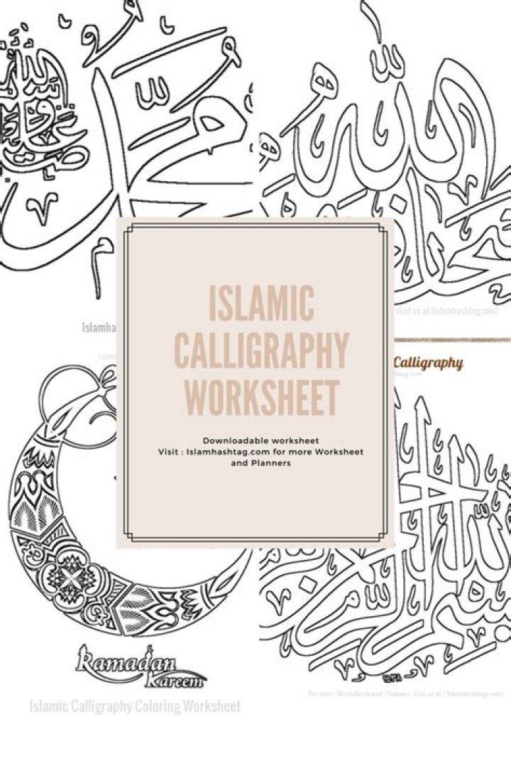 Arabic Calligraphy Worksheets PDF – Free Download for Beginners