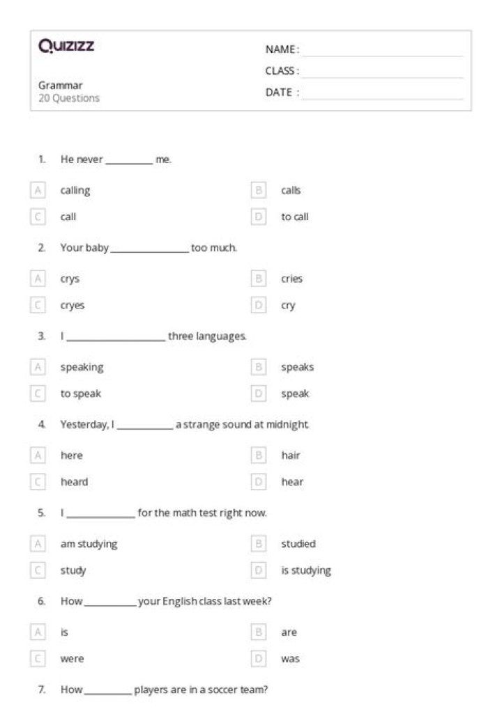 Arabic Grammar Quiz with Answers PDF – Master Arabic Grammar Easily