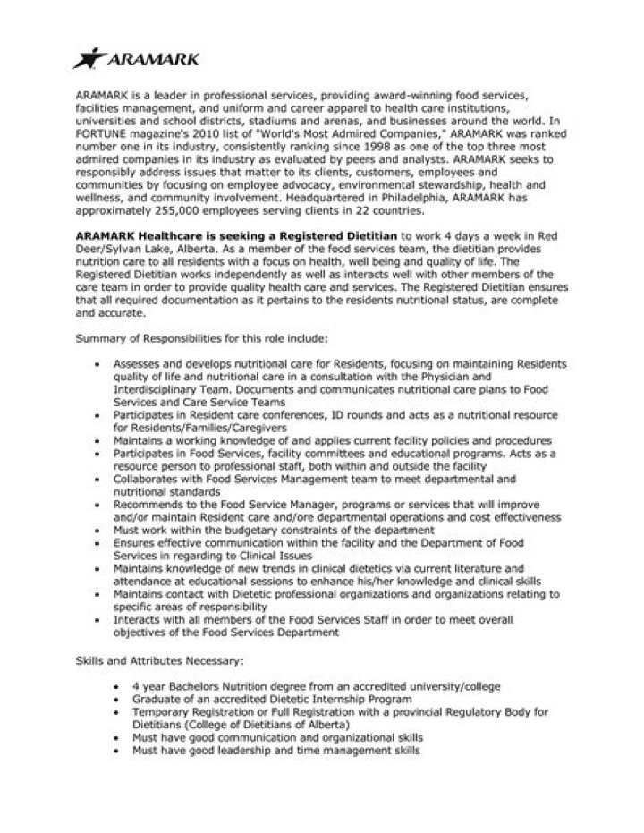 Aramark Employee Discounts List PDF – Save Up to 50% on Food & Services
