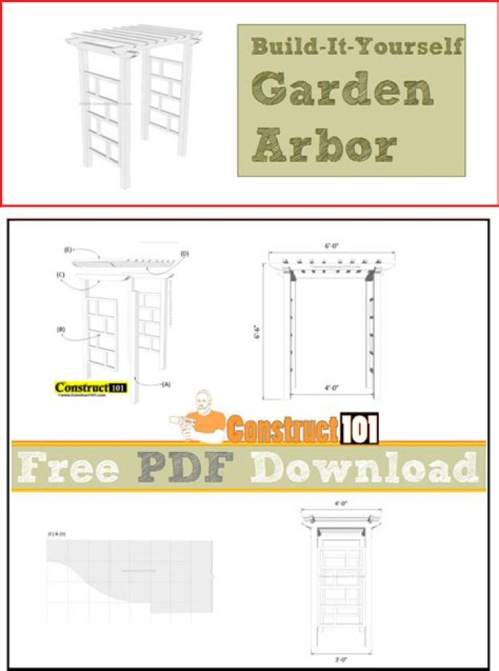 Download Free Arbor Plans PDF for Professional Tree Design