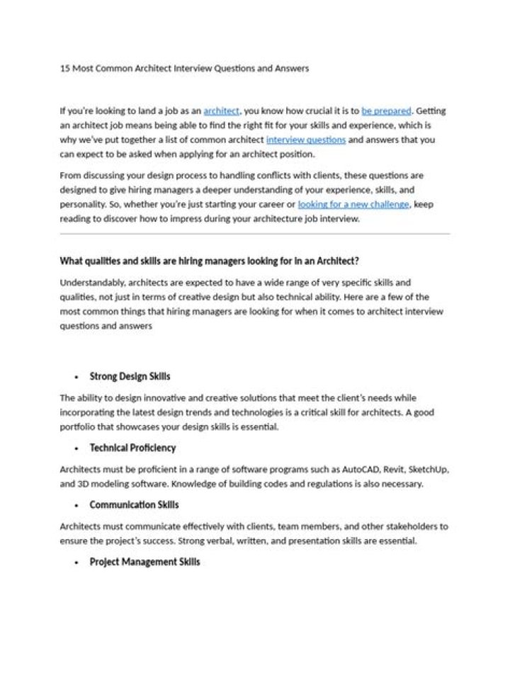 Top Architect Interview Questions & Answers PDF Guide