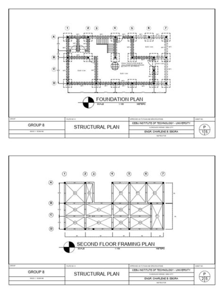 Architectural and Structural Plans PDF for Construction Projects