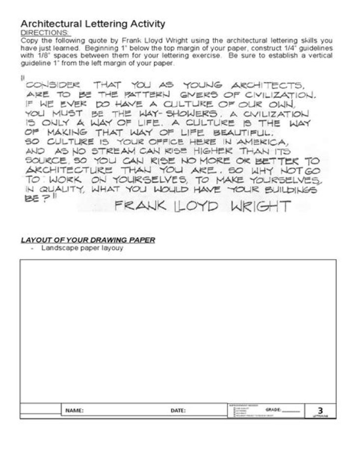 Download Free Architectural Lettering Worksheets PDF for Designers