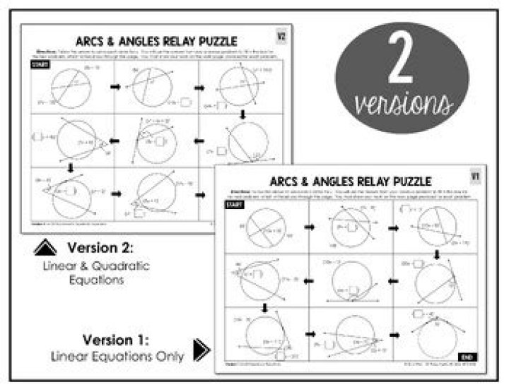 Arcs and Angles Relay Puzzle Answers PDF – Solve Now