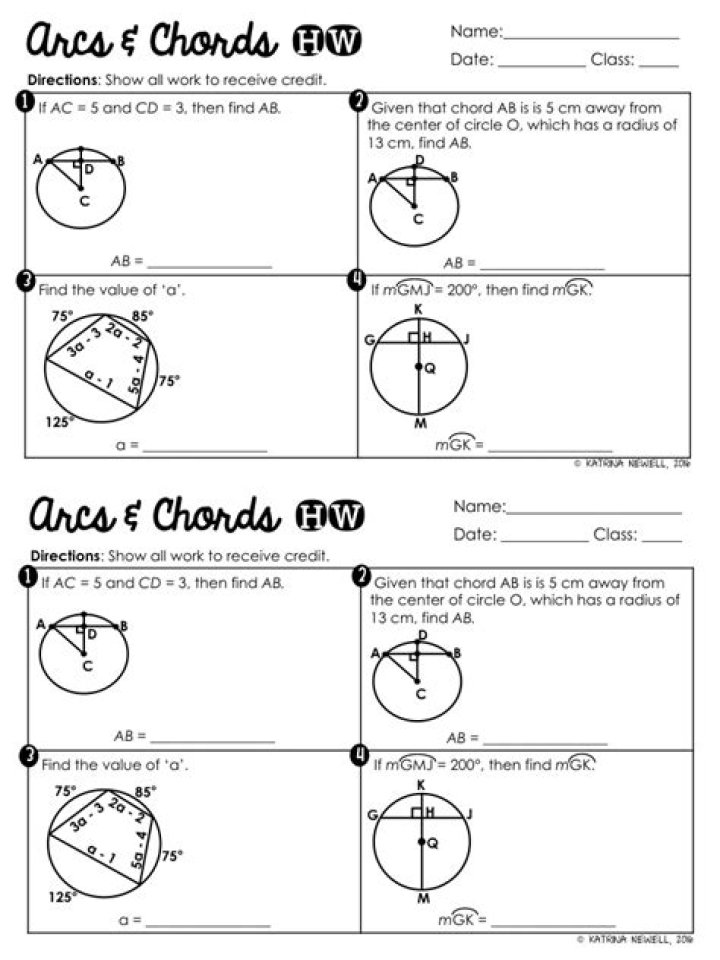 Free Arc & Chords Worksheet PDF for Music Students
