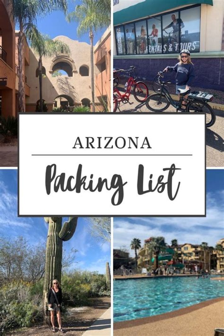 Arizona Packing List PDF for Safe Travels