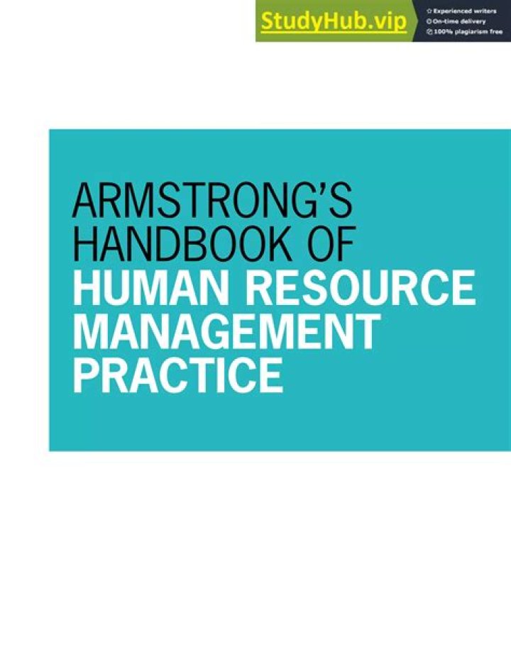 Armstrong's Handbook of Human Resource Management Practice: Expert PDF Guide