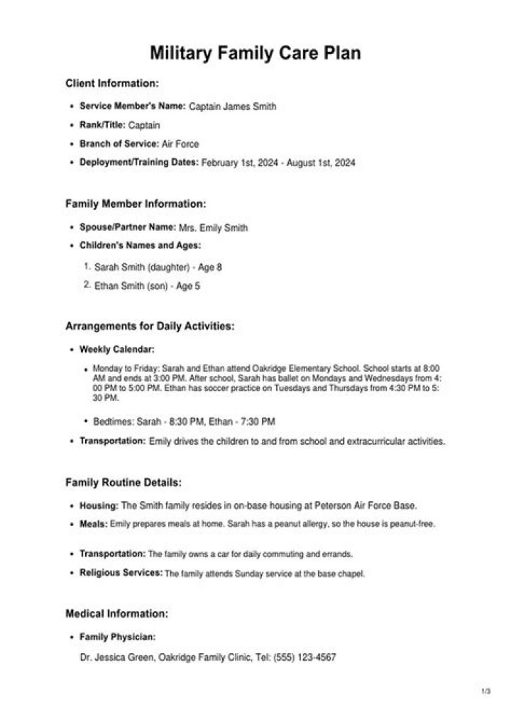 2023 Army Family Care Plan Packet PDF – Essential Guide & Forms