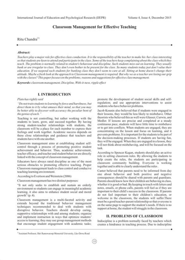 Essential Classroom Management PDF for Teachers