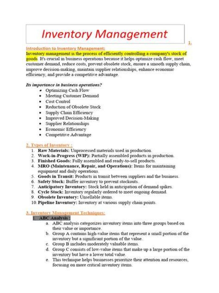 Free PDF Guide to Effective Inventory Management