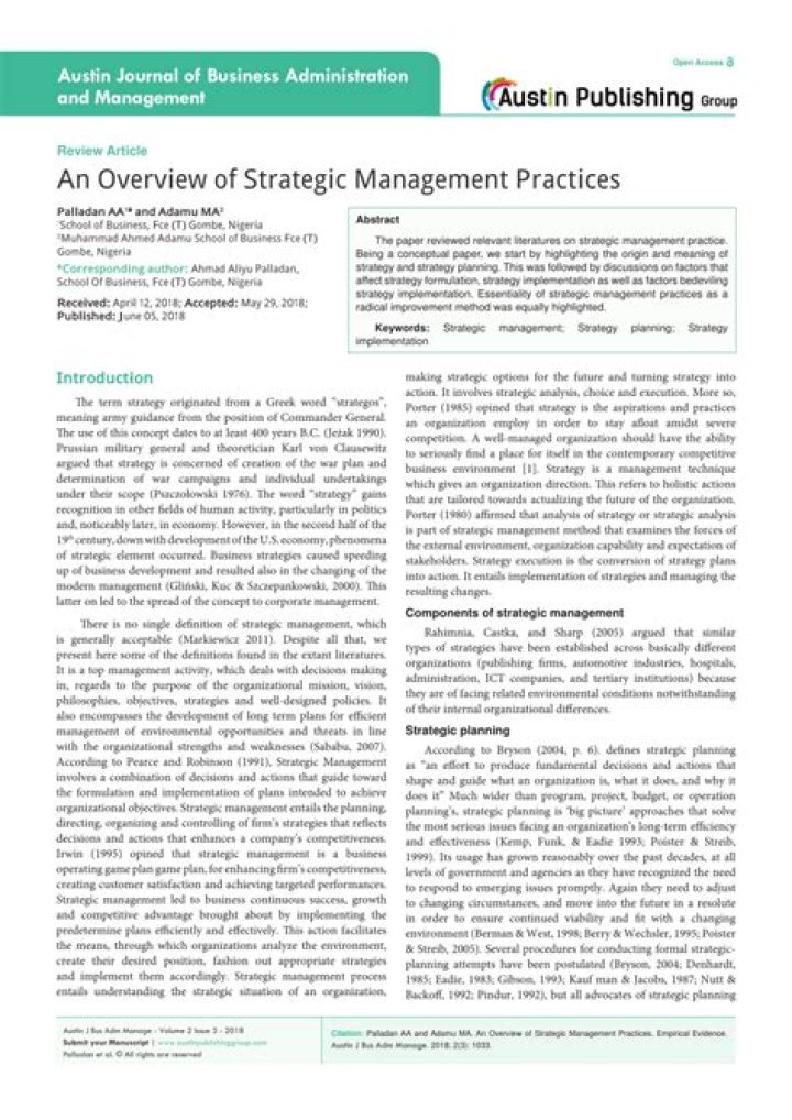 Master Strategic Management: Essential PDF Guide