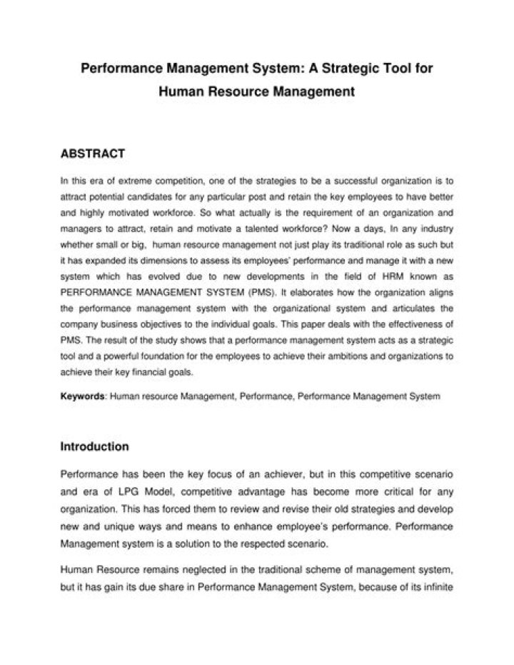 Top Performance Management System PDFs for Effective Workplace Oversight