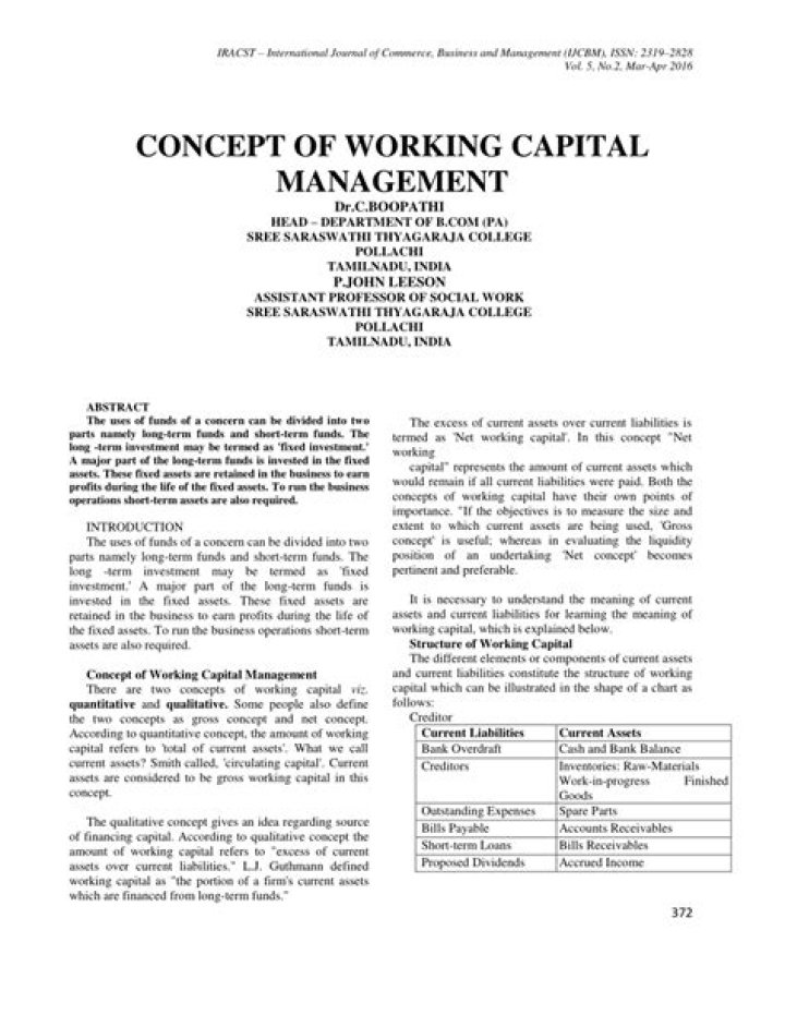 Master Working Capital Management: Essential PDF Articles