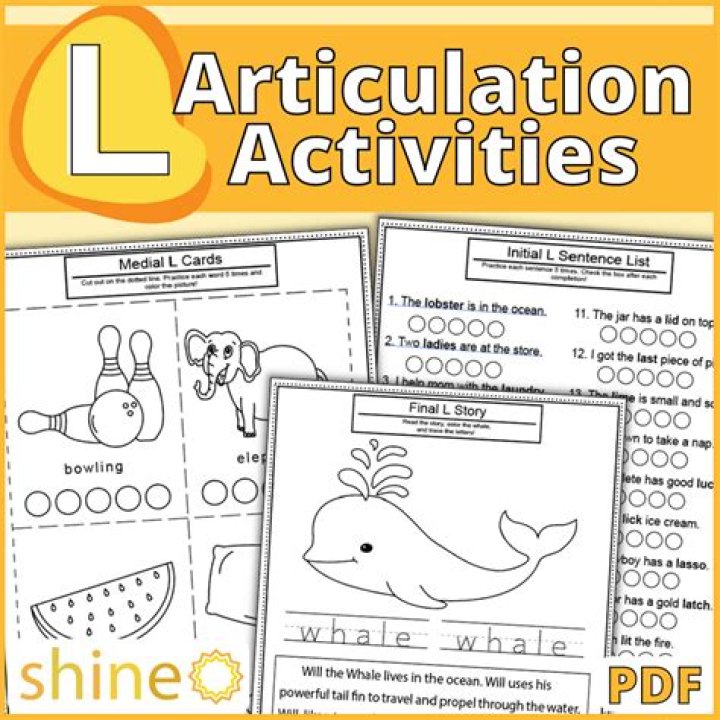Free Articulation Worksheets PDF for Speech Therapy