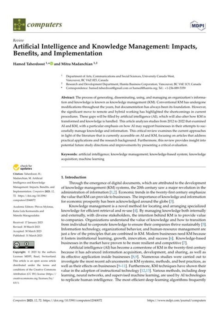 Maximizing AI in Knowledge Management: Essential PDF Guide