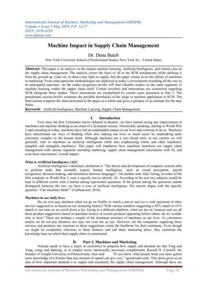 Boosting Supply Chain Efficiency with Artificial Intelligence in PDF