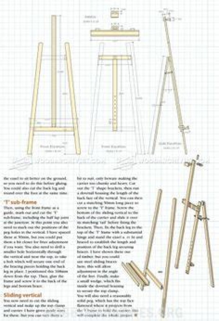 Download Free Artist Easel Plans PDF for Perfect Art Setup