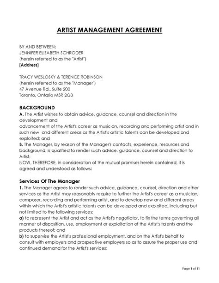 Artist Management Contract South Africa: Essential Legal PDF Guide