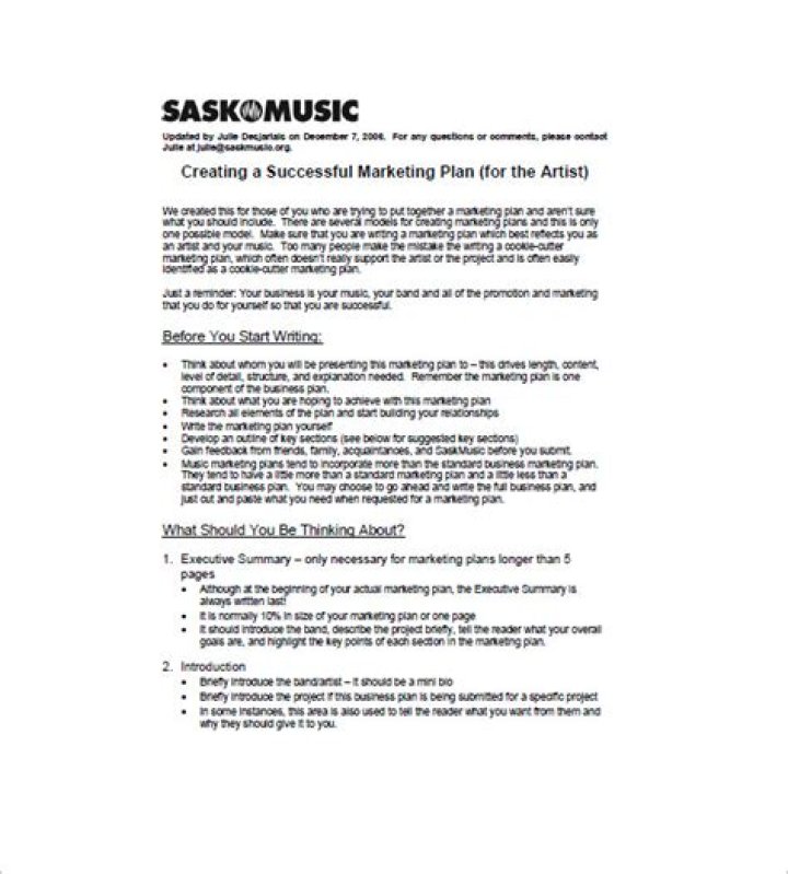 Master Artist Marketing Plan PDF: Boost Visibility & Sales