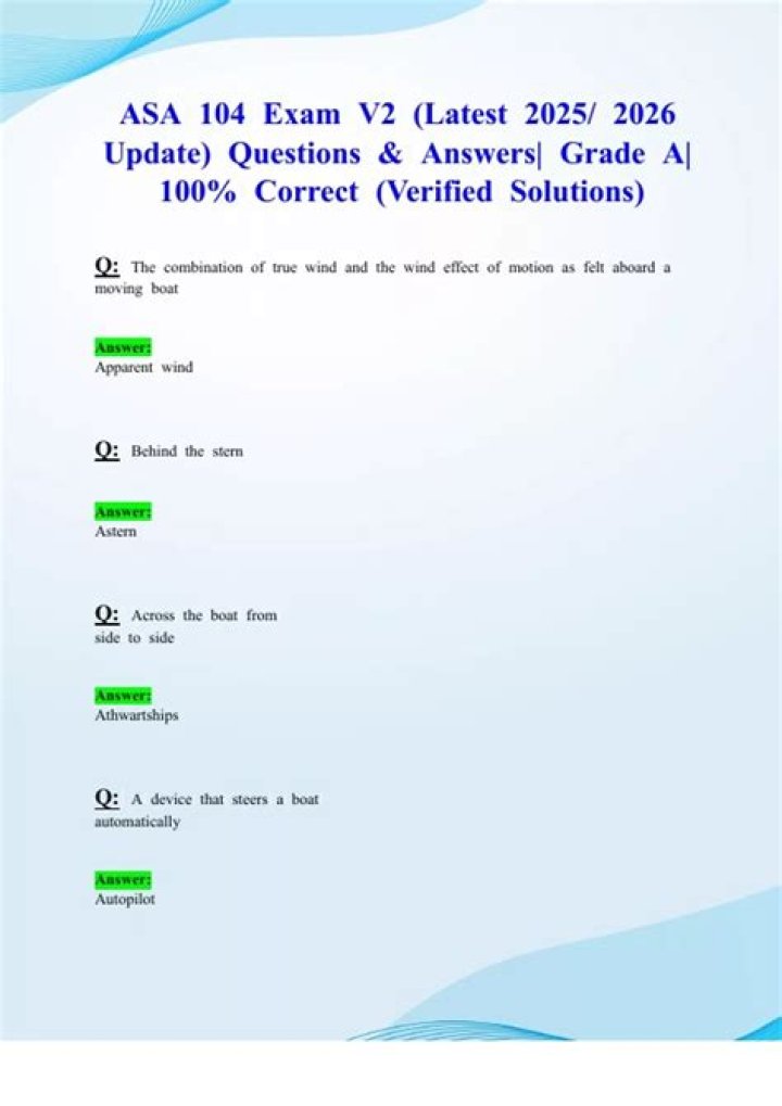 ASA 104 Test PDF – Full Practice Exam & Study Guide